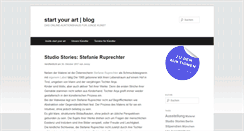 Desktop Screenshot of blog.startyourart.de