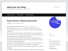 Tablet Screenshot of blog.startyourart.de